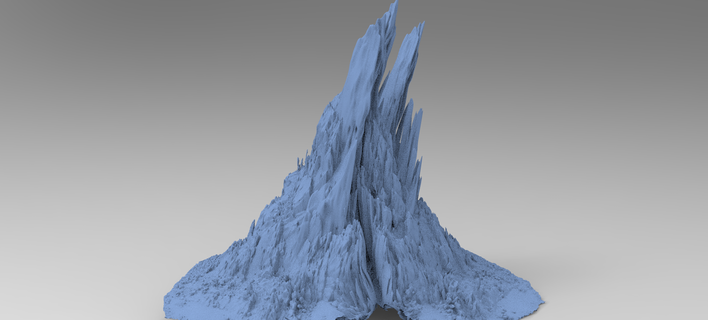 cave cliff 6 rock rocks stone mount mountain moss mosy snow sand desert forest nature environment mossy plant exterior landscape 3d print model - Mito3D