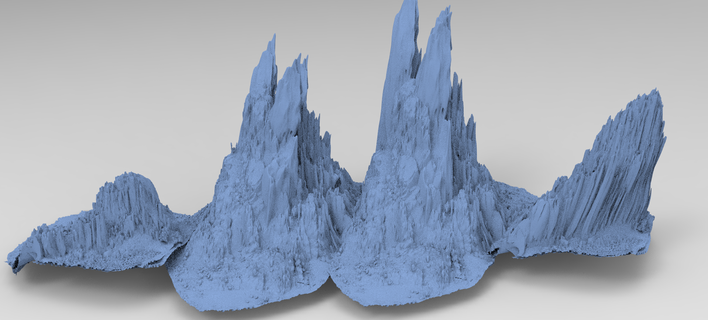 cave cliff kit bash 1 rock rocks stone mount mountain moss mosy snow sand desert forest nature environment mossy plant exterior landscape 3d print model - Mito3D