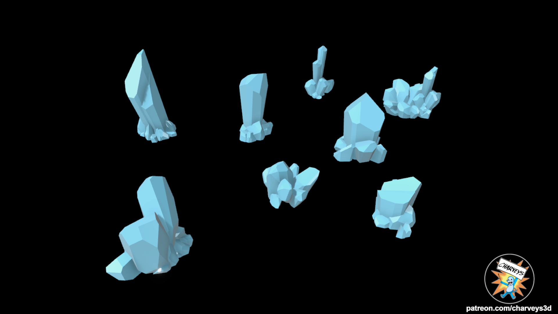 cave crystals scatter terrain game scenery tabletop openlock dwarven forge d&d dnd dungeons dragonswar game wargame mini wizkids 3D print model - Mito3D