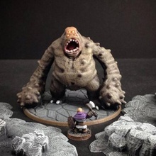 cave lurker 15mm scale game 3d print model - Mito3D