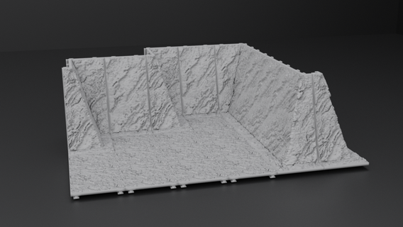 cueva terreno dnd modular sistema 3d print model - Mito3D