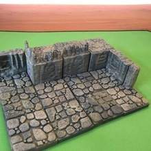 mağara yükseltilmiş döşeme 20 uyumlu openforge oyun dungeons dragons masa üstü rpg tabletoprpg wargamingterrain wargaming arazi d&d dungeonsanddragons fayans zindan dungeontiles pathfinder dnd 3d print model - Mito3D