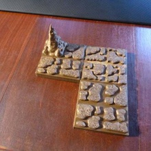 cavern floor tiles art models openforge dwarven forge dungeons dragons 3d print model - Mito3D