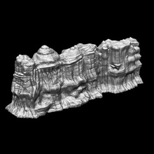 caverne droit mur grottes grotte donjon repaire sombre 3d print model - Mito3D