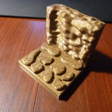 cavern wall tile 3 art models openforge dwarven forge dungeons dragons 3d print model - Mito3D