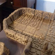 cavern waterfall streams art models openforge dwarven forge dungeons dragons 3d print model - Mito3D