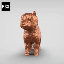 cavolo v1 arte cane animale giocattolo domestico figurine 3d print model - Mito3D