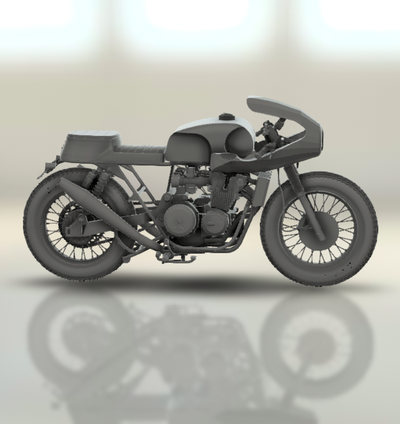 cb1300 moto bicyclette moteur vélo two wheeled véhicule motard sport turbo roadster hachoir 3d print model - Mito3D