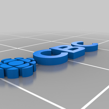 cbc logo 3d print model - Mito3D