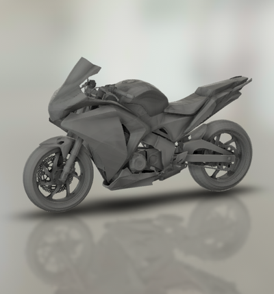 cbr250r cbr250 moto bicyclette moteur vélo two wheeled véhicule motard sport turbo roadster hachoir 3d print model - Mito3D