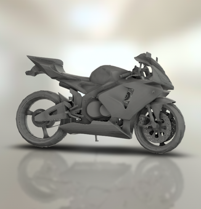 cbr600f cbr600 moto bicyclette moteur vélo two wheeled véhicule motard sport turbo roadster hachoir 3d print model - Mito3D