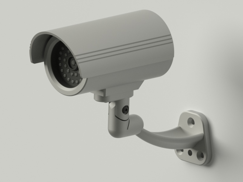 cctv telecamera sicurezza falso parete montato soffitto lente Immagine registrazione ladro attrezzature rotolare 3D print model - Mito3D