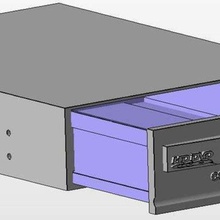cd de la unidad almacenamiento gadget equipo usb herramientas contenedor pc modding mod bahía 3d print model - Mito3D