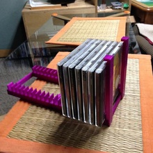 cd storage rack home disk organization 3d print model - Mito3D
