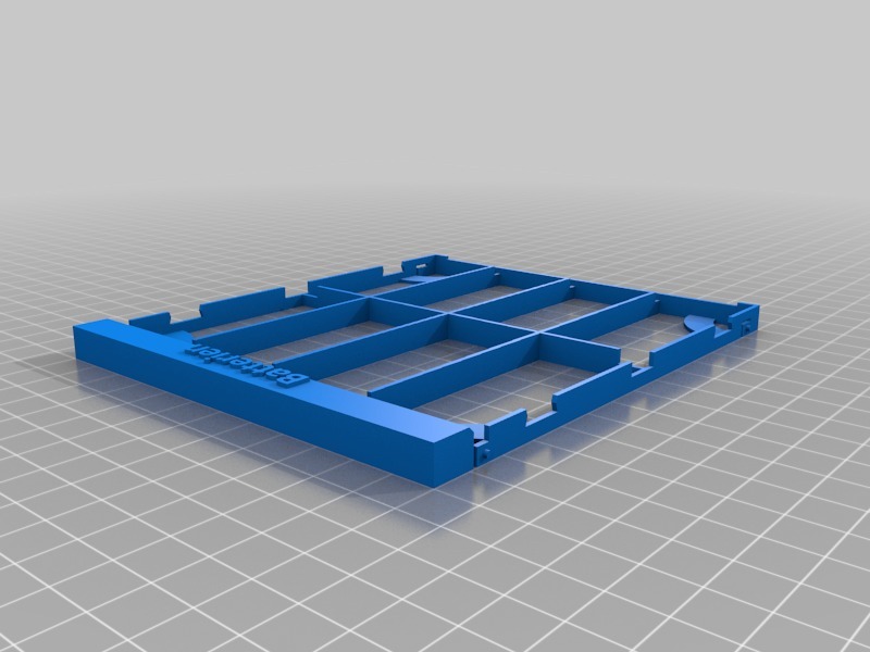 irgendein Batterien angepasst Behälter 3D print model - Mito3D