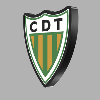 cdt club sportivo tondela luce lampada guidato futebol cdtondela nameled logo Luminaria fiume ria 3d print model - Mito3D