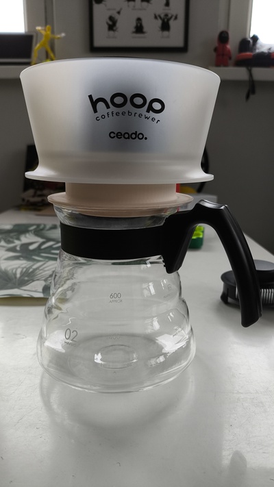 abgestanden band kaffee brauer adapter hario v01 server tee 3d print model - Mito3D