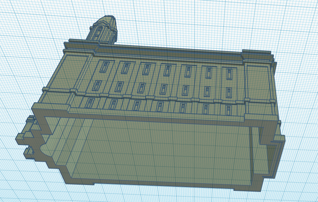 cedar utah lds temple 3d print model - Mito3D