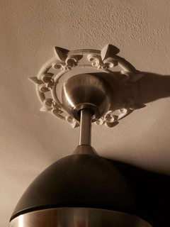 ceiling fan cornice medallion 3d printing 3d print model - Mito3D