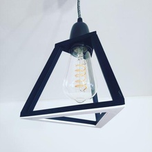 ceiling light visible bulb  lamp ceiling light geometric lamp light light ceiling light ceiling lamp lampshade 3d print model - Mito3D