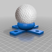 ceiling mount golf tee upside-down courses game toy 3d print model - Mito3D