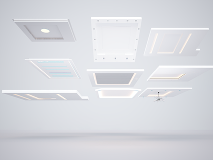 teto teto falso teto perfil luz conduziu enseada luz pop 3d print model - Mito3D