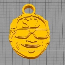 celebrity keychain pack 3d print model - Mito3D