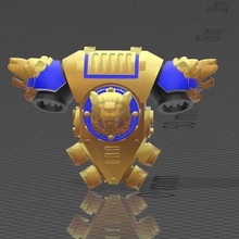celestial leões mochila jogos 3d print model - Mito3D