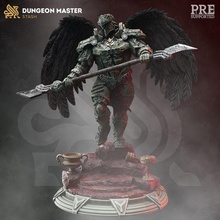 celestial warrior statue - torde gatekeeper game creature fantasy monster angel large enemy huge dnd 3d print model - Mito3D