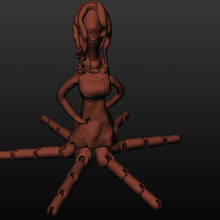 celia mae flexi souple flexy monstres personnage film femme 3d print model - Mito3D