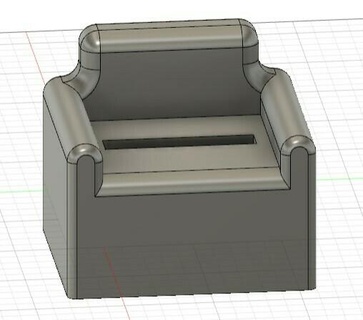 cell phone chair 3d print model - Mito3D