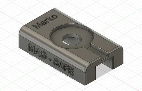 cell phone charger holder mag-save iphone likes save 3d print model - Mito3D
