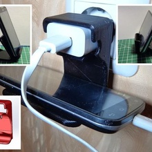 chargeur de téléphone cellulaire titulaire 3 1 gadget mobile support pour smartphone stand nsfw dock iphone 3d print model - Mito3D