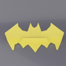 cell phone holder home support batman logo 3d print model - Mito3D