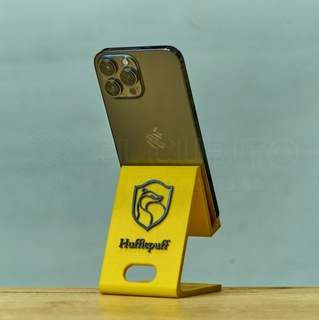 cell phone holder harry potter hufflepuff Tools hogwarts legacy support cinema series 3d print model - Mito3D