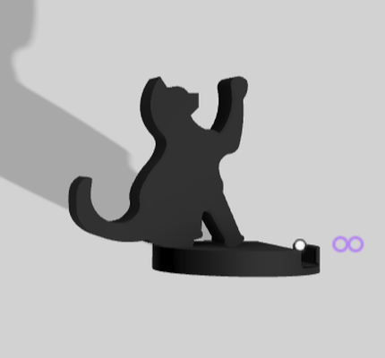 hücre telefon kulp destek kedi yavrusu sanat 3d ev yavru hayvan hücresel destekler telefonlar ayak sutyen tripod yatak odası buzdolabı mıknatıslar dekorasyon süs arkadaş erkek gelin hediye 3d print model - Mito3D