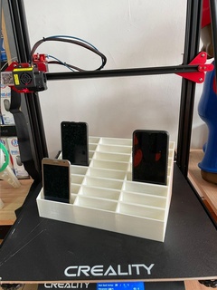 cell phone holder organizer 24 units 3d print model - Mito3D