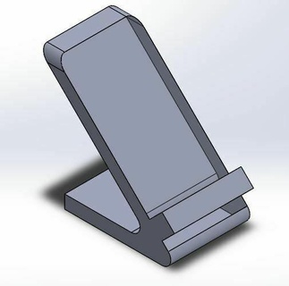 cellula Telefono titolare supporto spazio caricabatterie parentesi 3d print model - Mito3D