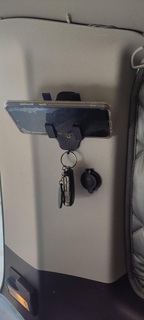 cell phone key holder support mobile keys camper vw volkswagen 3d print model - Mito3D