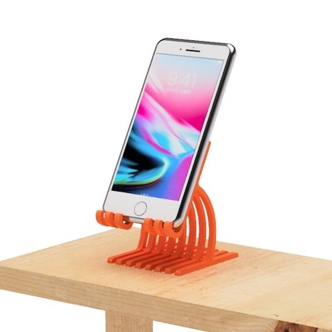 telefone celular stand-4 gadget 3D print model - Mito3D