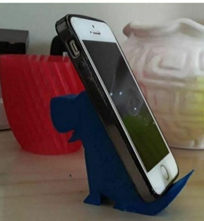 cell phone stand - lika dog 3d print model - Mito3D