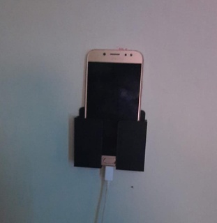 cell phone wall mount support cellular 3d print model - Mito3D
