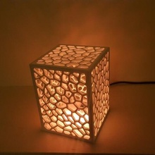 la structure cellulaire de lampe maison adafruit arduino nano bureau à led neopixel neopixels décor 3d print model - Mito3D