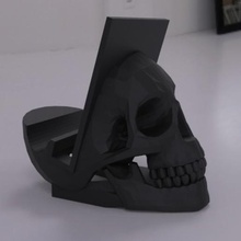 cell support various bracket phone skull skeleton cellular bedrock charger 3d print model - Mito3D