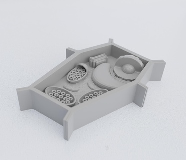 cellula verdure biologia cellulare 3dprinted stampato stampa formazione scolastica scienza vegetale pianta tecnologia innovazione miniature figurine 3d print model - Mito3D