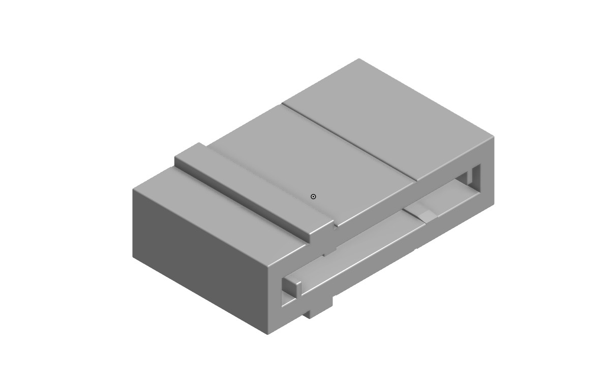 cellar wall straight connector 3D print model - Mito3D