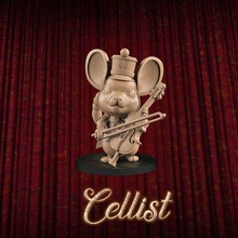 Cellist 3d print model - Mito3D