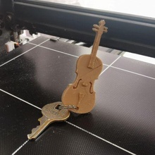 violoncelo chave suporte música chaveiro anel 3d print model - Mito3D