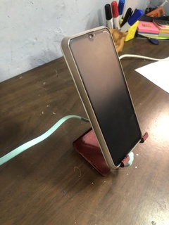 Teléfono móvil soporte Huawei iphone 3d print model - Mito3D