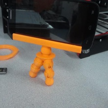 celular trípode flex de la herramienta teléfono titular móvil mobiole soporte el stand 3d print model - Mito3D